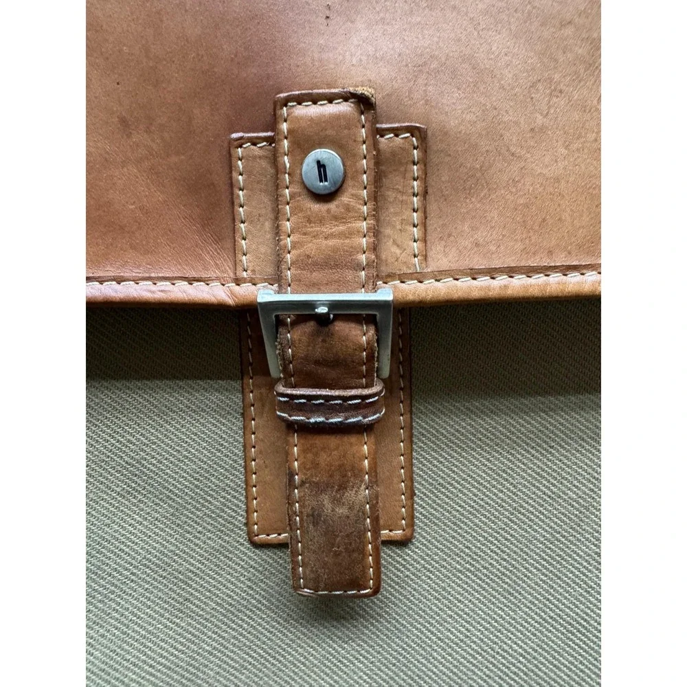 Hartmann Ballistic Nylon Rolling Travel Suitcase Leather‎ Brown 14